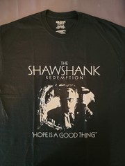 Shawshank Redemption “Hope Is A Good Thing” Hoodie & T-Shirt XL – Stephen King