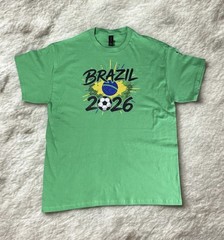 FIFA WORLD CUP USA 2026 team Brazil MENS green Classic Fit t-shirt Size L