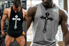 Men’s Tank Tops Bodybuilding Muscle T Shirt Sleeveless Gym Training Workout Vest