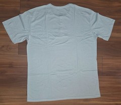True Classic White Henley Shirt Short Sleeve Cotton Poly Blend Men Size MED NEW