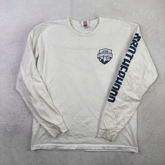 Bayside Las Vegas Carpenters Brotherhood Union White LS Graphic Shirt Men’s LG