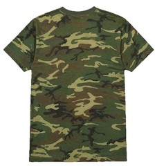 Woodland Camouflage T-shirt Men’s Large Green Brown Tan Grunge Military Outdoors