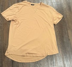 JMIERR Men’s Solid Knit Crew Neck Short Sleeve Shirt Large