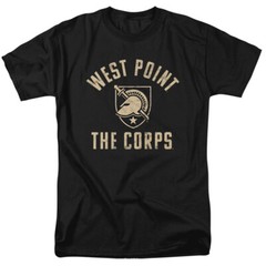 West Point U.S. Military Academy Adult T-Shirt Knights Logo, Black, S-5XL