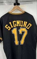 American Vintage Pittsburgh Pirates Baseball Jersey Unisex Large Black Yellow