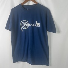 Peru Logo Blue T-Shirt Men’s Cowritten & Animal Logo Tee