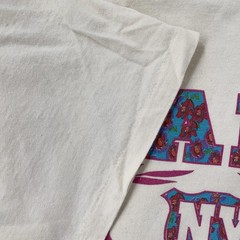 Vintage Lake George New York Shirt Mens L Off White Beach Vacation Graphic 90s