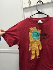 Carolina Liar Shirt Mens Small Red Monster Graphic Band Music Tee The Core