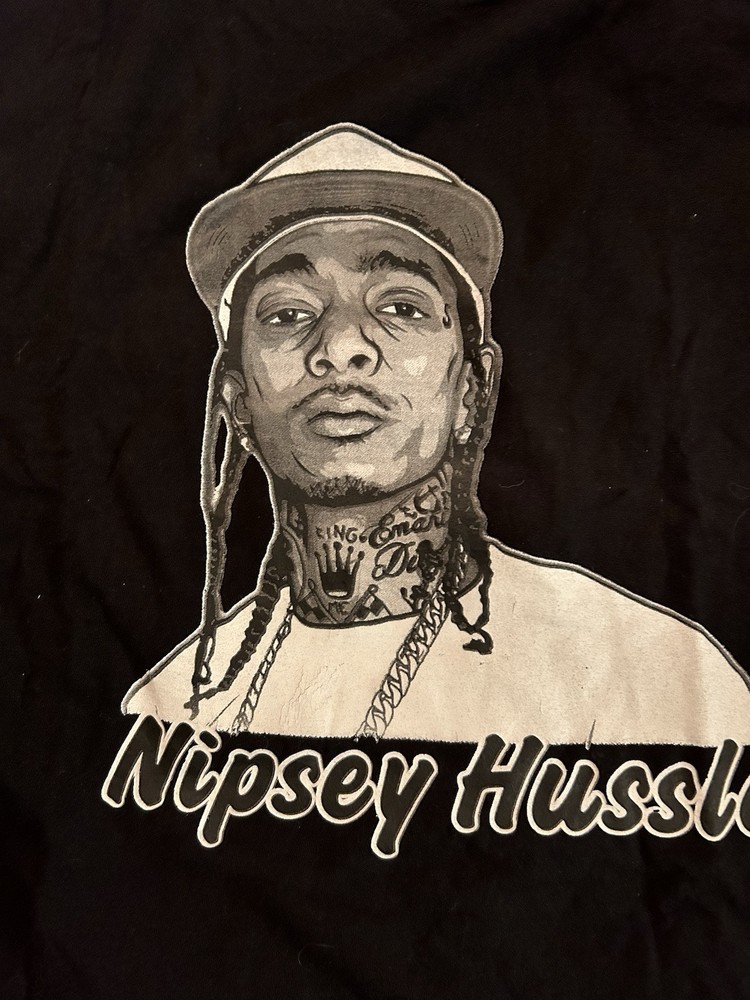 Nipsey Hussle Art Tshirt TMC Crenshaw Rap Hiphop Tee 3XL Big & Tall Size