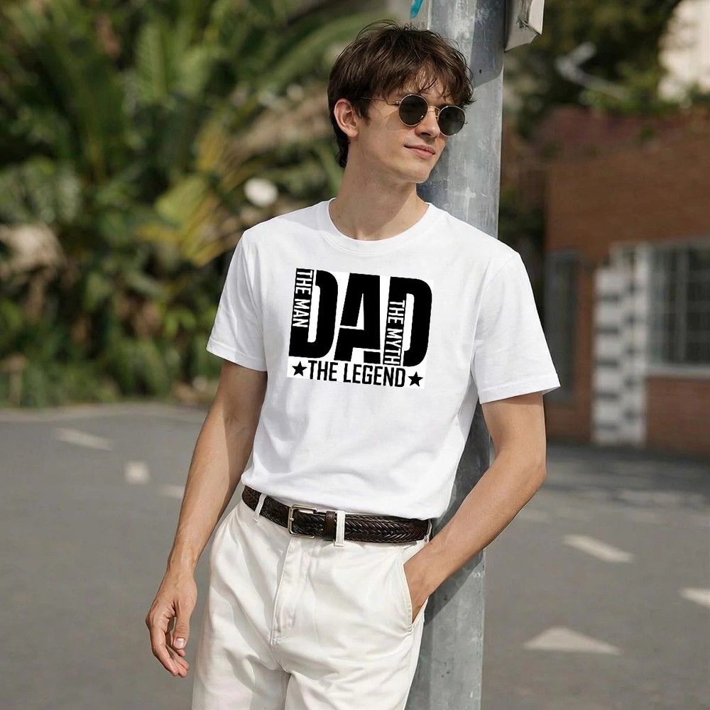 Father’s Day Printed Men’s T-Shirt | Premium Cotton T-Shirt USA Printed