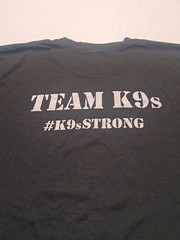K9’s For Warriors T Shirt Size Large K9s Strong USA Flag Service Dog USA