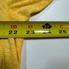 Hudson & Barrow Slim Men’s Size 2XL Solid Yellow Cotton Blend Crew-Neck T-Shirt