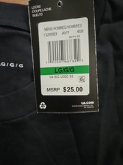 Under Armour Men’s T-Shirt Short Sleeve Athletic UA Logo Graphic Cotton Shirt L.