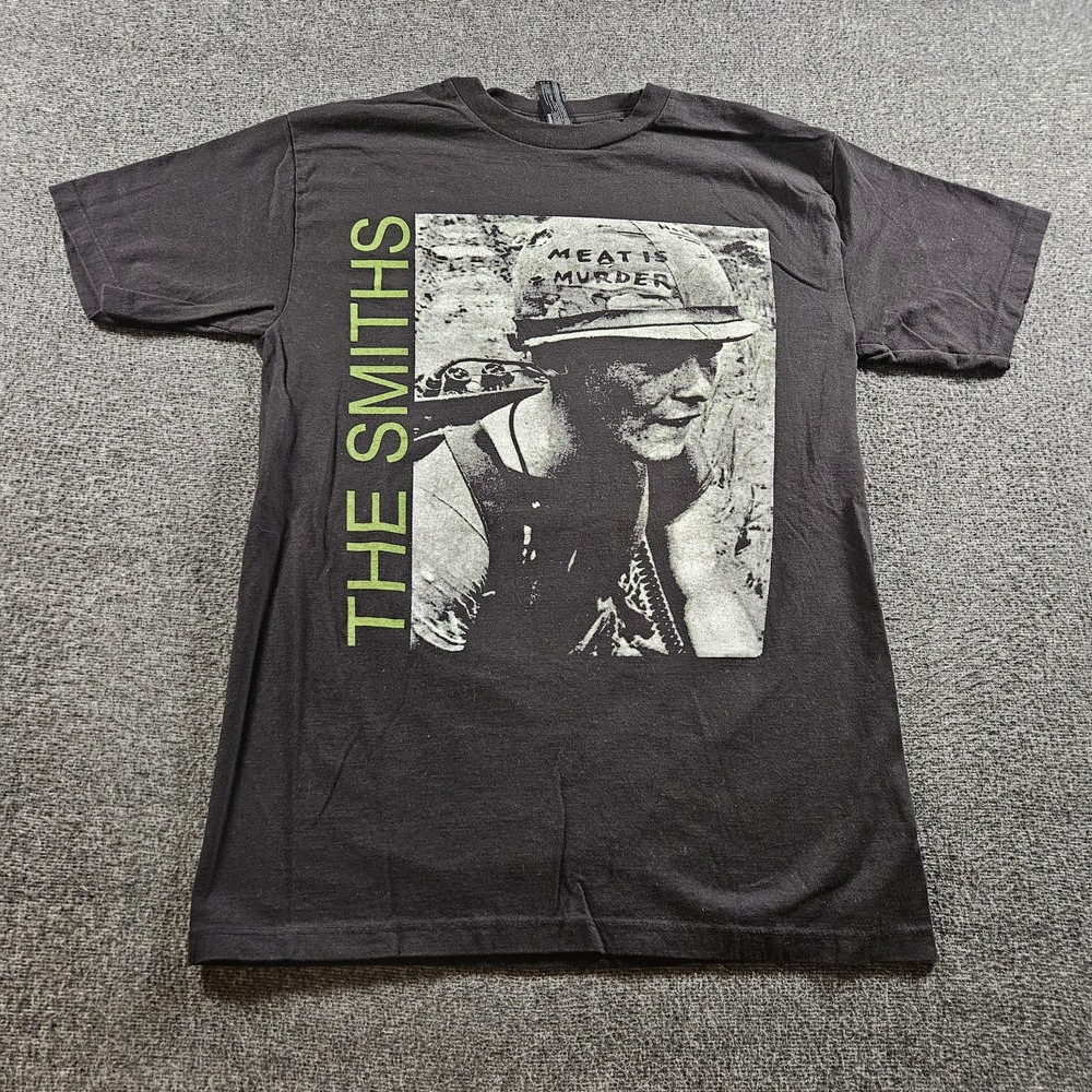 The Smiths Shirt Mens Medium Black Meat Is Murder Art Rock Band Tee Player Tees