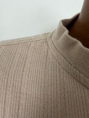 Vintage 90s Ribbed Henley Shirt Men XL Boxy Fit Minimal Casual Midweight Cotton