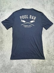 Faherty T-Shirt Men’s S Navy Cloud PIMA Cotton Short Sleeve Crew Pool Bar NEW