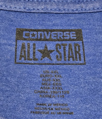 Converse Chuck Taylor All Stars Sneaker Logo T-Shirt – Blue – Men’s Adult 2XL