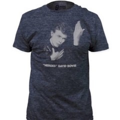 David Bowie Heroes Super Soft Tri-Blend Slim Fitting T-Shirt
