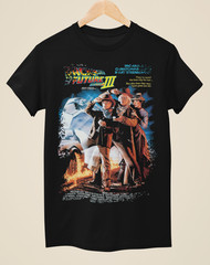 Back to the Future Collection – Movie Poster inspired Unisex Black T-Shirts