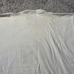 90s Vintage Nike Golf Swoosh Tee Large White Cream Tiger Woods Made USA Cotton