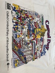 Vintage 80s United Cerebral Palsy Casual Day Detroit T-Shirt Mens 2XL Made USA