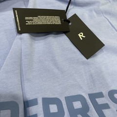 Represent Owners Club Logo Cotton T-Shirt Size M Color Vista Blue