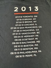 Legends Summer Stadium Tour Shirt Mens Large Black Justin Jay Z Concert 2013 VTG