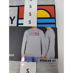 Hurley Mens Regular Fit Long Sleeve UV Tee Grey Poly Blend Athletic Size Small