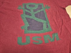 Vintage 80s University Of Southern Mississippi distressed Tee shirt Medium Art