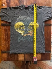 Vintage 1991 Metallica Brockum T Shirt Made USA Skull Graphic Medium Rare