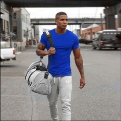 Men’s Gym Bodybuilding Fitness Cotton Clothing Muscle Muscle T-shirt Tee Vest