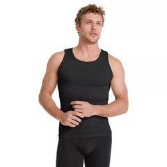 2 Pack Mens/ M Premium Cotton Tank Top A-Shirt Black Undershirt Tagless Gym Tank