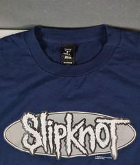 Vintage 1999 Blue Boot Slipknot Don’t Ever Judge Me Short Sleeve Blue Shirt 2XL
