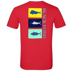 Black Pond Saltwater Series Men’s T-shirt Offshore Fishing Flag Mahi Tuna Marlin