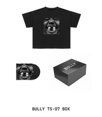 YE BULLY TS-07 Box Album Cover Graphic Print Black T-shirt Size 2 w/ CD included