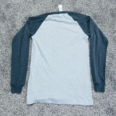 New Vans Off The Wall Gray Off White Long Sleeve Cotton Shirt Men’s Xtra Small