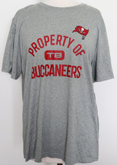Men’s T-Shirt Nike Tee Dri-Fit Tampa Bay Property of Buccaneers Gray Size XL NWT