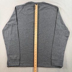 NWT Apt 9 Premier Flex Long Sleeve Henley Shirt Mens Large Gray Solid Stretch