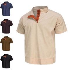 US Mens Tops Weekend Shirt Cordless T-shirt Relaxed Casual Excursions Corduroy
