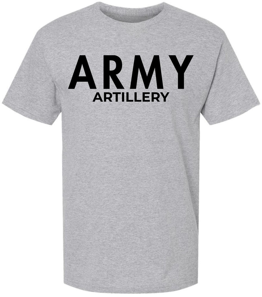 Army Artillery T-Shirt U.S Military Field Corps Soldier Physical Training PT Tee
