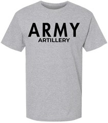 Army Artillery T-Shirt U.S Military Field Corps Soldier Physical Training PT Tee