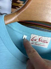 LVC T-Shirt M Levi’s Vintage Clothing 50s 60s Casuals Light Blue Single Stitch