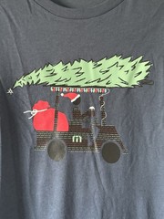 Travis Mathew Mens Medium Short Sleeve T Shirt Christmas Jingle Jangle Golf Blue