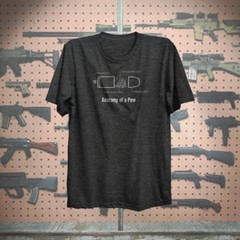 Anatomy Of A Pew Gun rights 2nd amendment Hillarious Tshirt fitted soft Tshirt