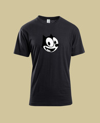 MEN WOMENS TEE TSHIRT FELIX THE CAT FACE HAPPY FRIEND CARTOON FUN COOL GIFT NEW