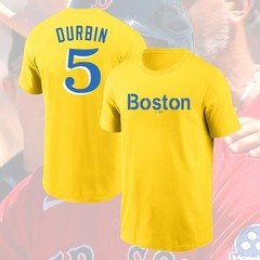 NEW ITEM! Caleb Durbin #5 Boston Red Sox 2026 Name & Number Fastship For Fans