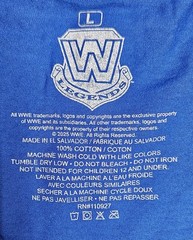 WWE Legends Steve Austin Crewneck Graphic T-shirt Size Large Blue