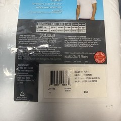 Hanes Mens 2 Pack Crew Neck T-Shirts Size XL Cool Comfort Tagless 11 Shirts