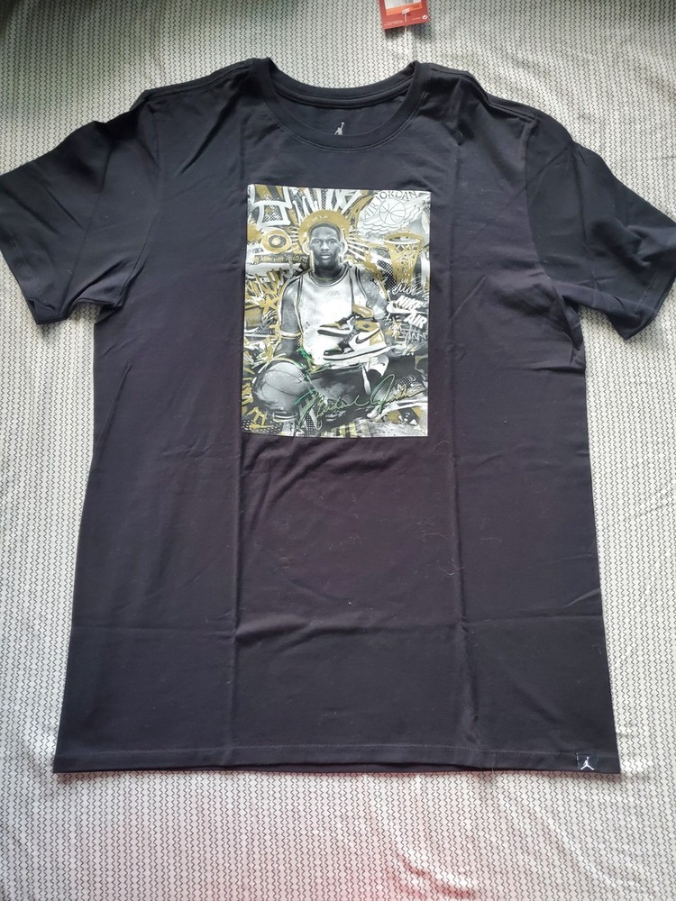 (NWT) 2018 Air Jordan “Gold Toe” Graphic Tee Mens Size Large Slim Fit