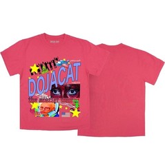 Doja Cat Official The Scarlet Tour Merch Meme T-Shirt Large Pink